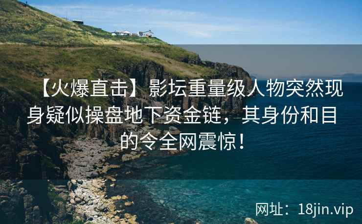 【火爆直击】影坛重量级人物突然现身疑似操盘地下资金链，其身份和目的令全网震惊！